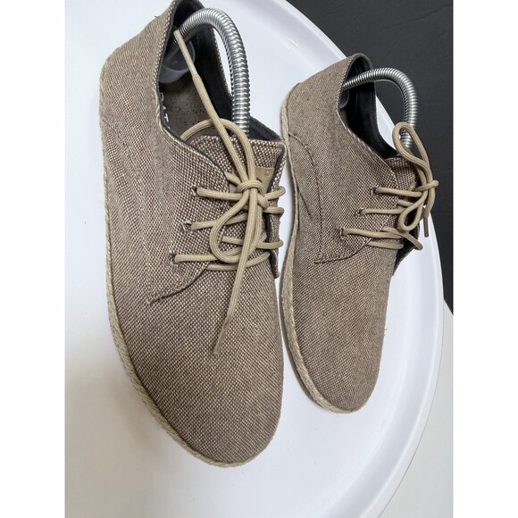 Patara Mens Nomad Canvas Lace Up Espadrille Shoes Cork Insoles EU 41 US 8 Beige main image 12